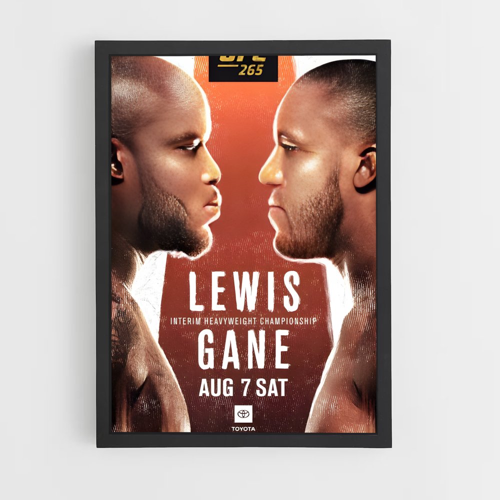 Poster UFC 264: La Nuit des Champions – affiche MMA (vue 2)